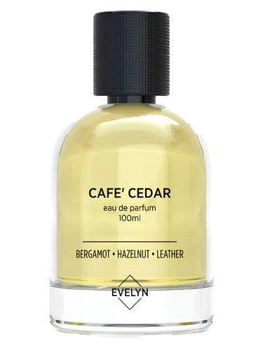 Evelyn Cafe' Cedar fragrance bottle