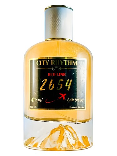 City Rhythm Red Line 2654 fragrance bottle