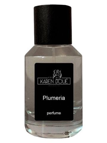 Karen Doué Plumeria fragrance bottle