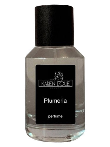 Karen Doué Plumeria fragrance bottle