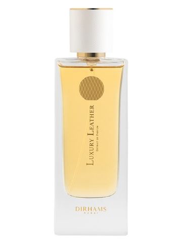 Dirhams Dubai Luxury Leather fragrance bottle