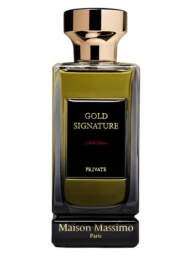 Maison Massimo Gold Signature fragrance bottle