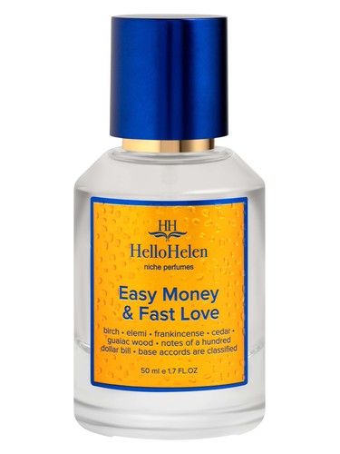 HelloHelen Easy Money and Fast Love fragrance bottle