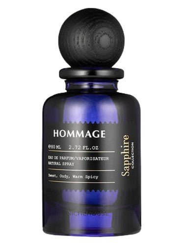 Niche House Hommage fragrance bottle