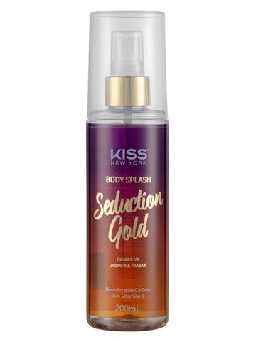 Kiss New York Seduction Gold fragrance bottle