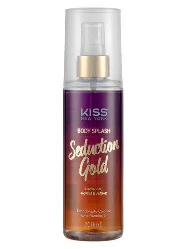 Kiss New York Seduction Gold fragrance bottle