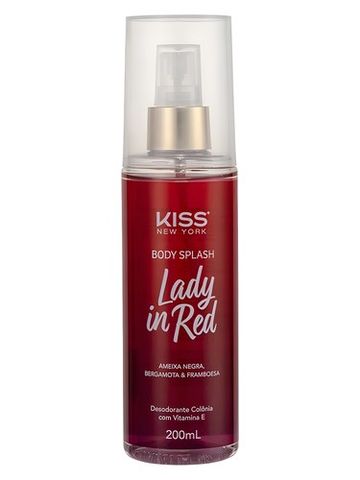 Kiss New York Lady in Red fragrance bottle