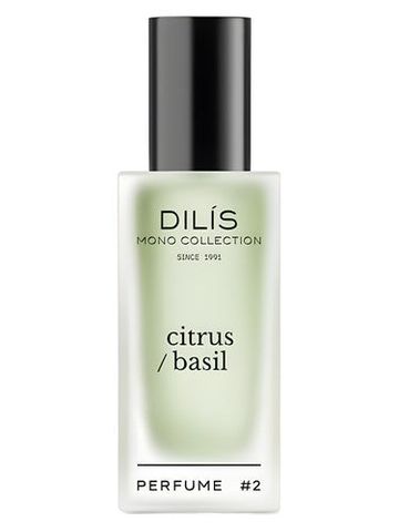 Dilís Parfum #2 citrus/basil fragrance bottle