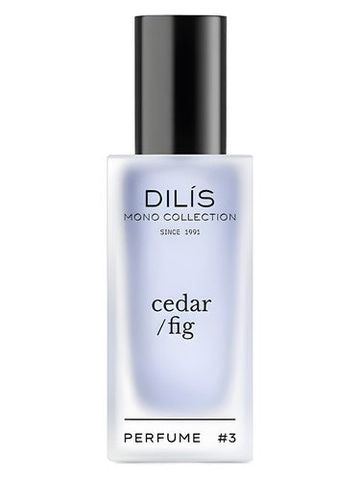 Dilís Parfum #3 cedar/fig fragrance bottle