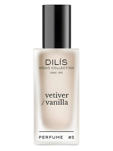Dilís Parfum #5 vetiver/vanilla fragrance bottle