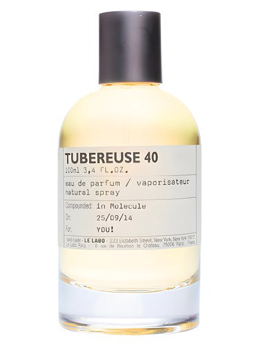 Le Labo Tubereuse 40 New York fragrance bottle