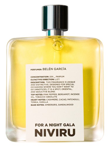 NIVIRU For a Night Gala fragrance bottle