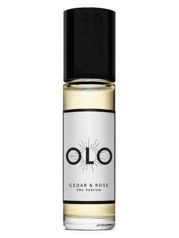 OLO Cedar & Rose fragrance bottle
