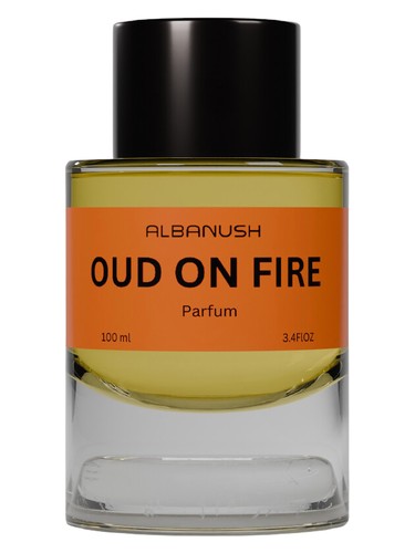 Albanush Oud on Fire fragrance bottle