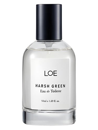 LOE Harsh Green fragrance bottle