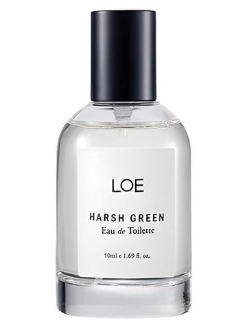LOE Harsh Green fragrance bottle