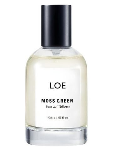 LOE Moss Green fragrance bottle