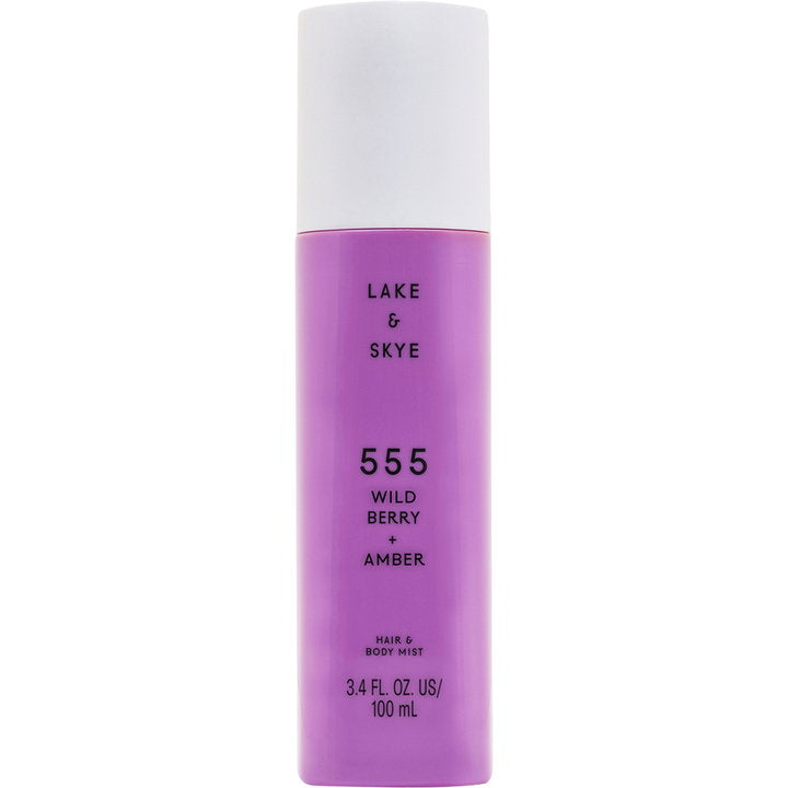 Lake & Skye 555 Wild Berry + Amber fragrance bottle