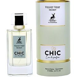 Maison Alhambra Chic Velvet Vert Secret EDP fragrance bottle