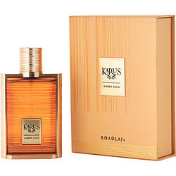 Khadlaj Karus Amber Gold EDP fragrance bottle