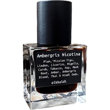 elkhaldi Ambergris Nicotina fragrance bottle