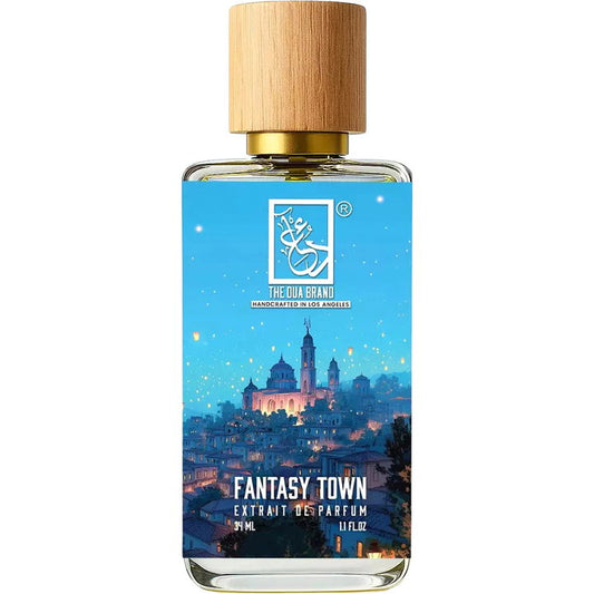 The Dua Brand Fantasy Town fragrance bottle