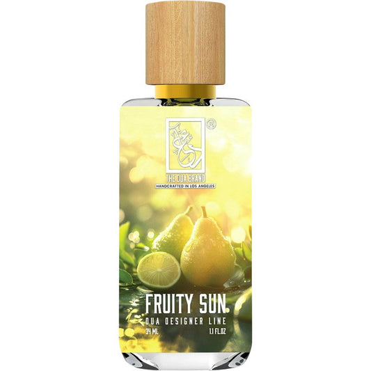 The Dua Brand Fruity Sun fragrance bottle