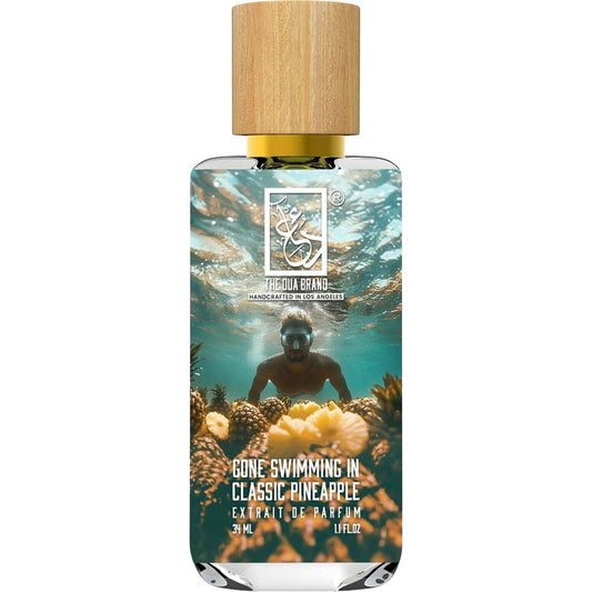 The Dua Brand Gone Swimming in Classic Pineapple fragrance bottle