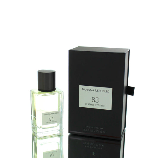83 Leather Reserve EDP fragrance bottle