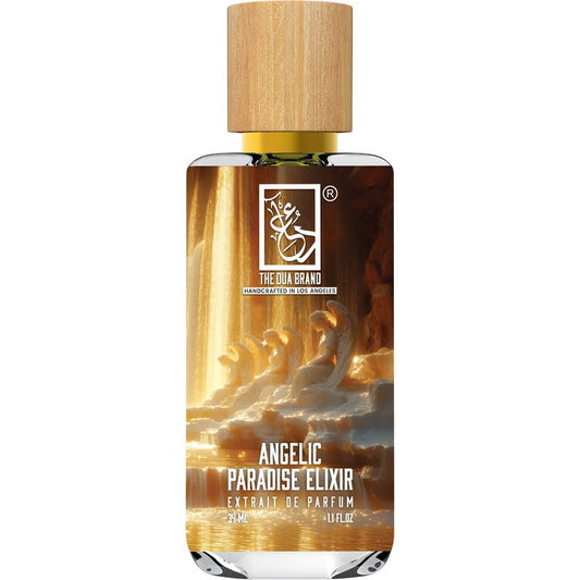 The Dua Brand Angelic Paradise Elixir fragrance bottle