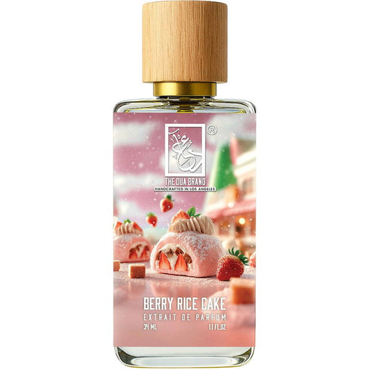 The Dua Brand Berry Rice Cake fragrance bottle