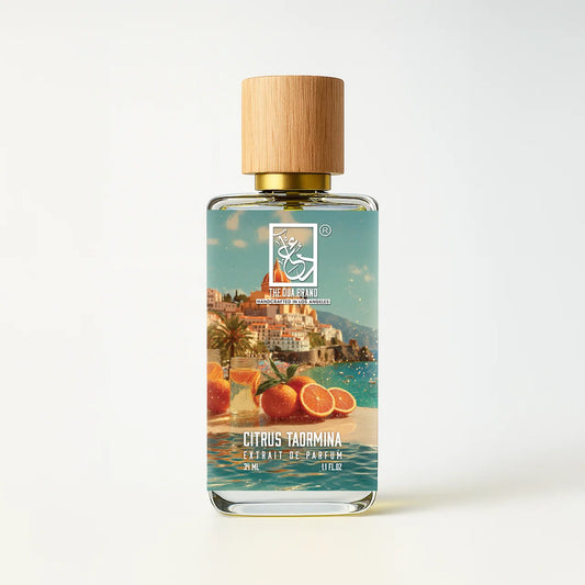 The Dua Brand Citrus Taormina fragrance bottle