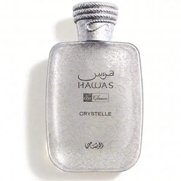 Rasasi Hawas Crystelle fragrance bottle