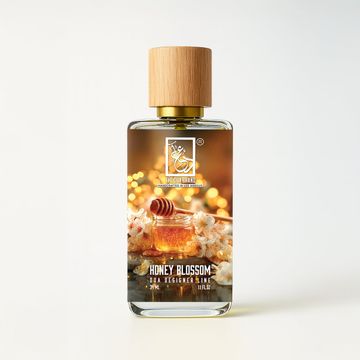The Dua Brand Honey Blossom fragrance bottle