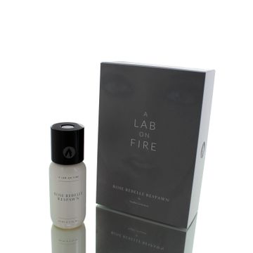 A Lab On Fire Rose Rebelle Respawn EDT fragrance bottle