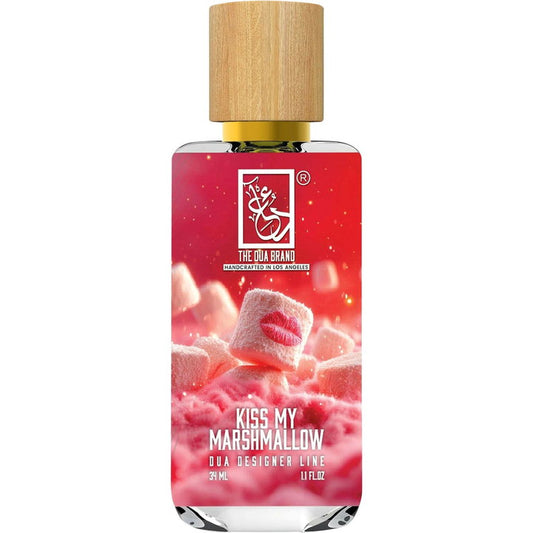 The Dua Brand Kiss My Marshmallow fragrance bottle