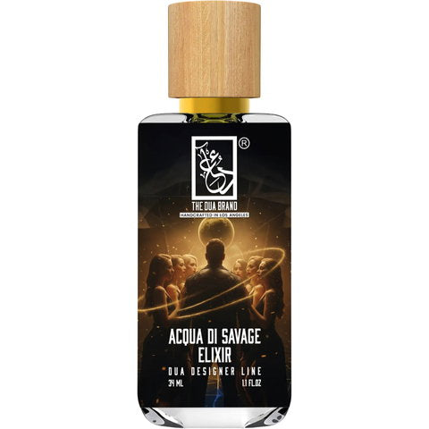 The Dua Brand Acqua di Savage Elixir fragrance bottle