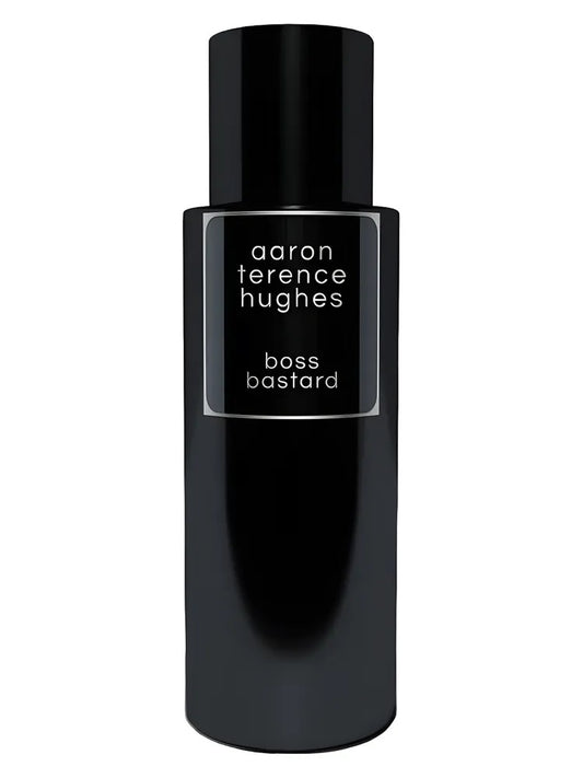 Aaron Terence Hughes Boss Bastard fragrance bottle