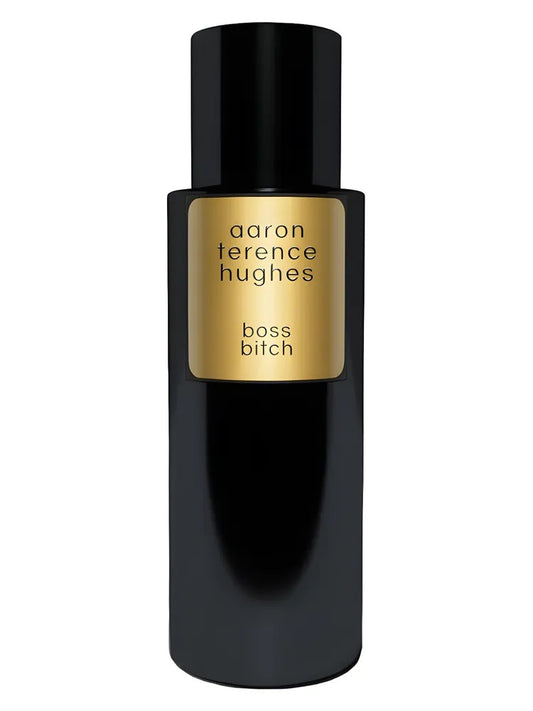 Aaron Terence Hughes Boss Bitch fragrance bottle