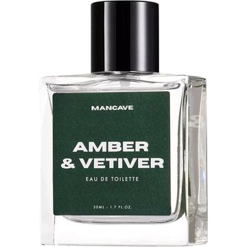 Mancave Amber & Vetiver fragrance bottle