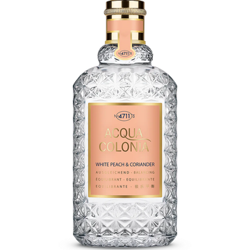 4711 Acqua Colonia White Peach & Coriander EDC fragrance bottle
