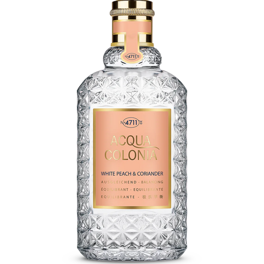 4711 Acqua Colonia White Peach & Coriander EDC fragrance bottle