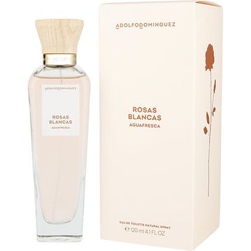 Adolfo Dominguez Agua Fresca de Rosas Blancas fragrance bottle