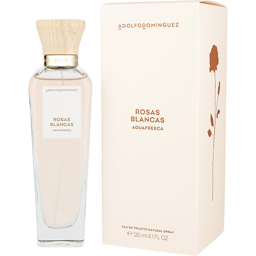 Adolfo Dominguez Agua Fresca de Rosas Blancas fragrance bottle