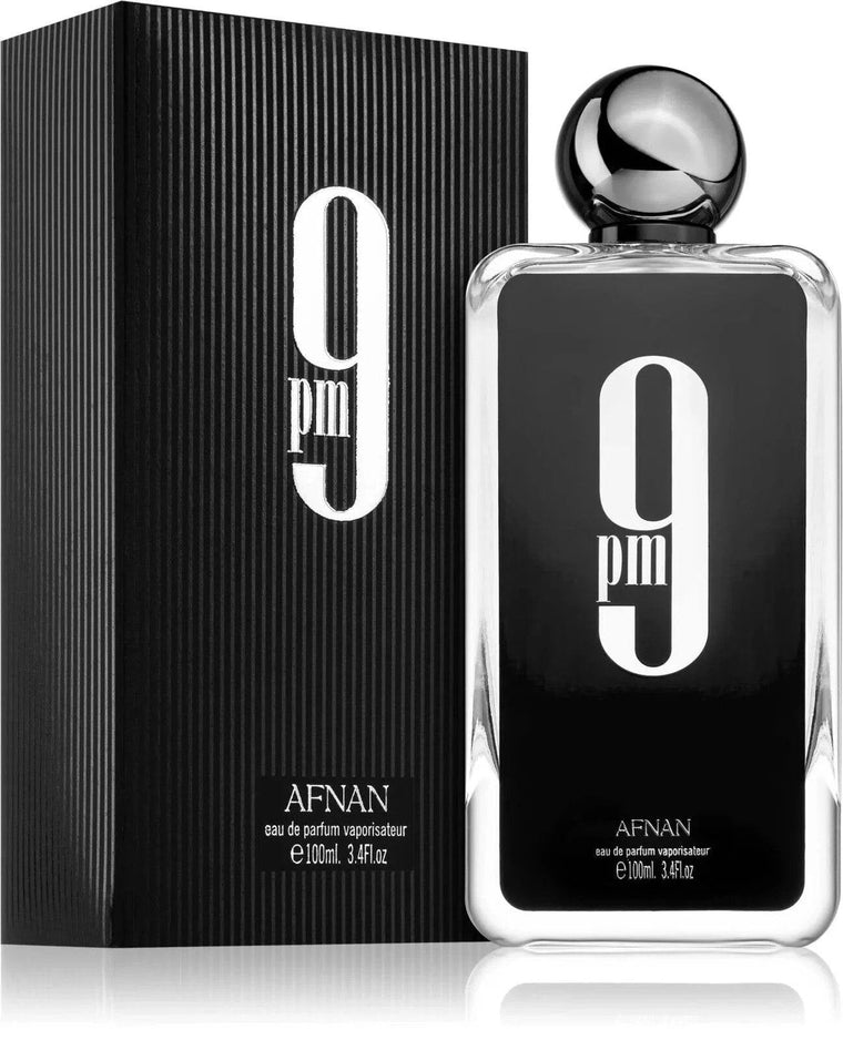Afnan 9 Pm EDP fragrance bottle