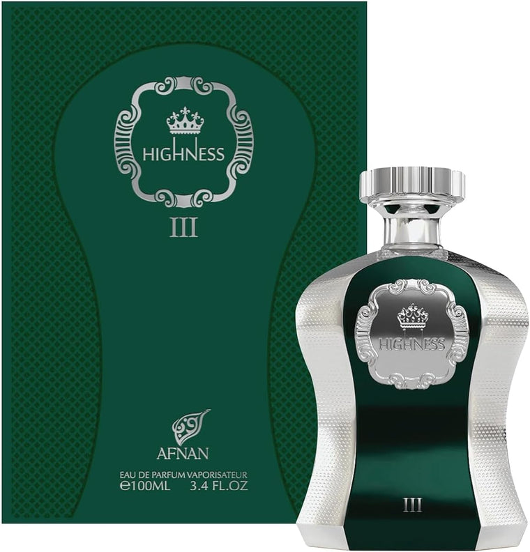 Afnan Highness Iii Green EDP fragrance bottle