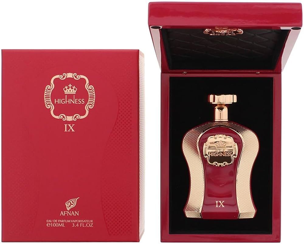 Afnan Highness Ix Maroon EDP fragrance bottle