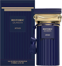 Afnan Historic Olmeda EDP fragrance bottle