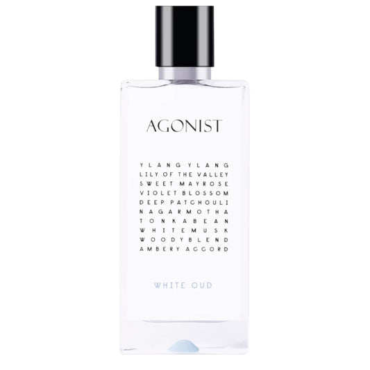Agonist No 10 White Oud EDP fragrance bottle