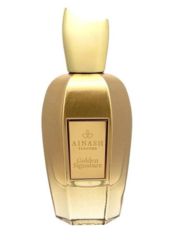 Ainash Parfums Golden Signature fragrance bottle